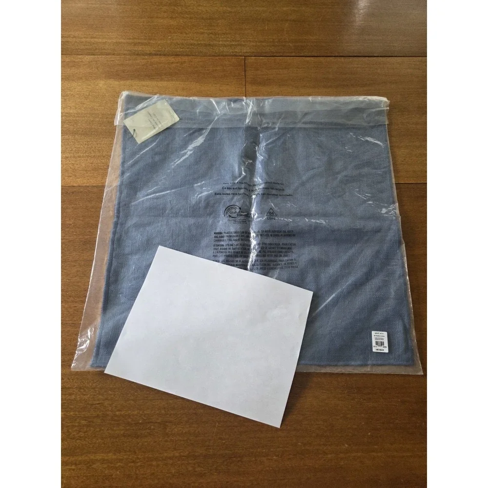 West Elm Blue Twill Throw Pillow Cover 20